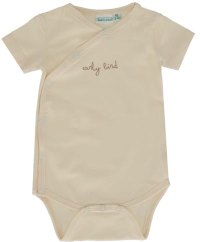 Babylook Romper Overslag Korte Mouw - Maat 50 - Buttercream