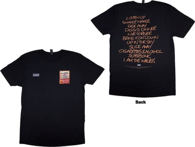 Oasis - Definitely Maybe AAA Setlist Heren T-shirt - S - Zwart