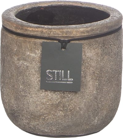 STILL - Planter Pot - Lijn - Earth - Grijs - 16 x 16 cm