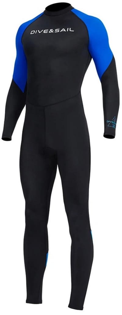 Livano Wetsuit Heren - Swimsuit - Shorty - Surfpak - Duikpak - Lange Mouw - Zwemsuit - Blauw - M