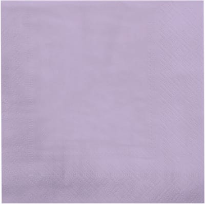 Servetten - papier - pastel paars, 16,5x16,5cm - Feestjecreatief