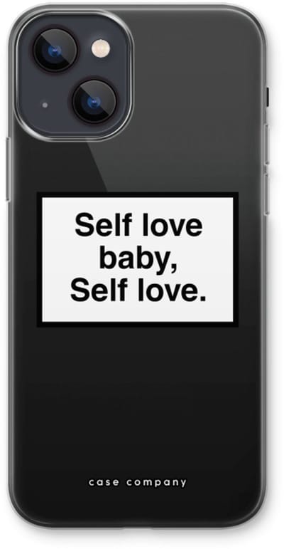 Case Company® - Hoesje geschikt voor iPhone 13 hoesje - Self love - Soft Cover Telefoonhoesje - Bescherming aan alle Kanten en Schermrand