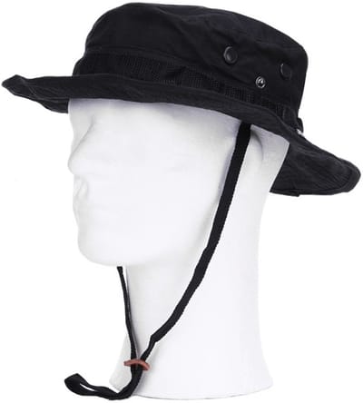 101 INC - Bush hat with memory wire (kleur: Zwart / maat: M)