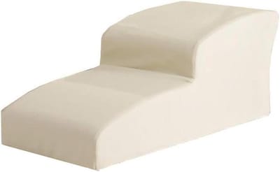 Huisdierentrap - Hondenladder - Hulp bij klimmen - Zachte spons treden - Hoogte 24cm - Beige