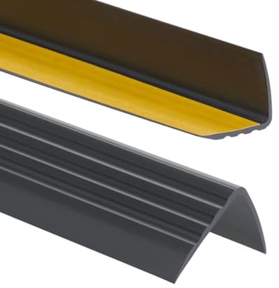 Zelfklevend Antislip PVC Traprandprofiel - 50x40mm 200cm, Zwart