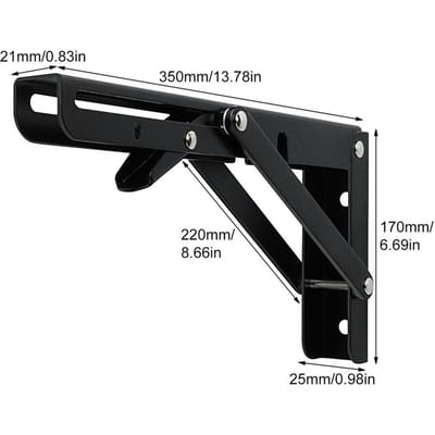 Opvouwbare Plankdragers Heavy Duty Metalen Plankscharnier Rek Slijtvaste Benodigdheden Voor Keuken Badkamer Winkel Garage Balkon