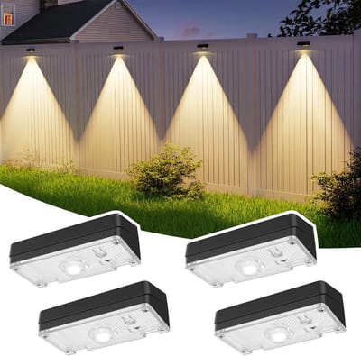 4 Stuks Zonne Schuttinglampen - IP65 Waterdicht - 12 Vaste Kleuren & RGB Kleurwisselend - Geschikt voor Zwembad, Deck, Terras, Portiek, Trappen en Feesten