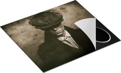 Chefcare Inductie Beschermer Engelse Gangster uit Jaren 1920 - Zwart Wit - 60x50 cm - Afdekplaat Inductie - Kookplaat Beschermer - Inductie Mat