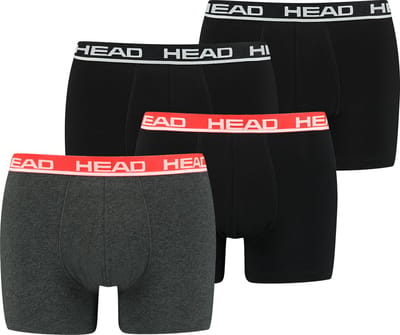 BOXERS Set van 4 hoofd-basisboxerbroeken voor heren, ondergoed, ondergoed