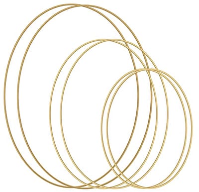 Metalen Decoratieringen - 6 Stuks in Goud voor Dromenvangers en Macramé Creaties