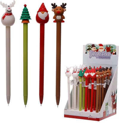 4 Kerstpennen- 19cm - Fine Tip