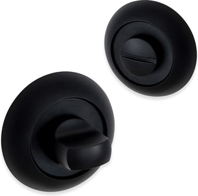 Eliot WC rozet set mat zwart - rond model - badkamer rozet - incl. bevestigingsmateriaal