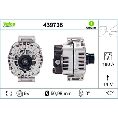 Driefasige generator VALEO ORIGINS NEW VALEO 439738