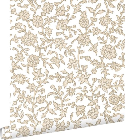 ESTAhome behang vintage bloemen beige - 50 x 900 cm - 131518