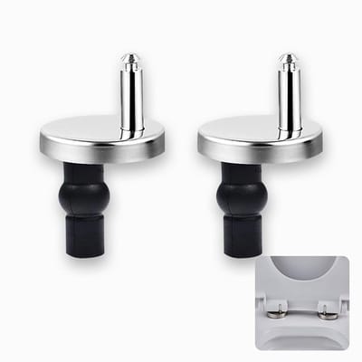 Afdekkappen voor toiletschroeven - schroeven voor toiletdeksels - scharnieren van roestvrij staal - toiletbouten - snelsluitingen - 2 stuks accessoires voor toiletbrillen - bevestigingsmiddelen voor badkamertoiletten