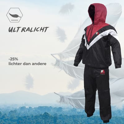 Saunapak voor gymtraining en fitnesstraining, niet-scheurende zweetpakken voor mannen, vrouwen, gewichtsverlies, afslankoefeningen, trainingspak met capuchon voor cardio, gewichtheffen, hardlopen, joggen.Sweat Suit for fitness n training