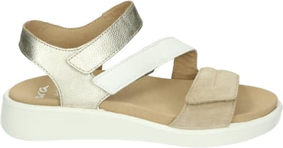 Ara - 1221407 MADEIRA-S - Sandalen met hakDames Sandalen - Kleur: Wit/beige - Maat: 35