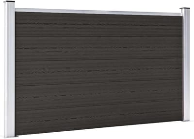 Tuinscherm Paneel - Privacy Schutting - Tuin Afschermen - Modulair Systeem - 180x105cm - Zwart