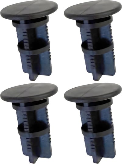 Vuilnisbak Deksel Scharnier - Afvalbak Reparatie - Bakken Onderhoud - Duurzaam Kunststof - 38mm x 18mm - Zwart