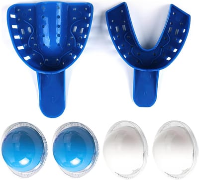 Complete Tandheelkundige Afdrukset met Mallen, Gips en Moulding Lepel voor Thuisgebruik