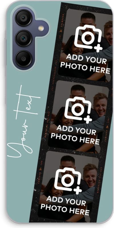 Gepersonaliseerd - Case Company® - Hoesje geschikt voor Samsung Galaxy A15 hoesje - Filmrol N°1 - Soft Cover Telefoonhoesje - Bescherming aan alle Kanten en Schermrand