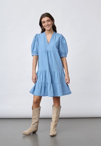 SisterS point jurk Inusa-dr2 19725 L. B Denim Maat - XS