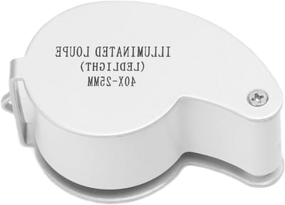 Draagbare 40x Vergrootglas voor het Detecteren van Edelstenen, Horloges en Elektronica - Lichtgewicht Pocket Loupe voor Hobbyisten en Professionals
