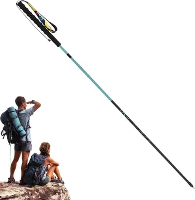 Wandelstokken - Trekkingstokken - Outdooractiviteiten - Intrekbaar ontwerp - 125 cm - Hemelsblauw