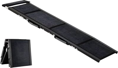 Hondenloopplank 160x50 cm - Hondentrap - Opvouwbare Antislip Oprit voor Auto & SUV - Tot 120 kg