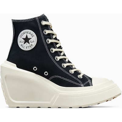 Converse Chuck 70 De Luxe Wedge Black/black/egret Size: 40 | Sneakers Outlet | Dames | Zwart