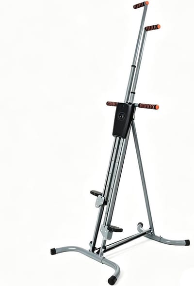 Opvouwbare Klimtrainer - Cardioapparaat Thuis - Full Body Workout - Verstelbaar Stuur - Tot 150 kg - Zwart