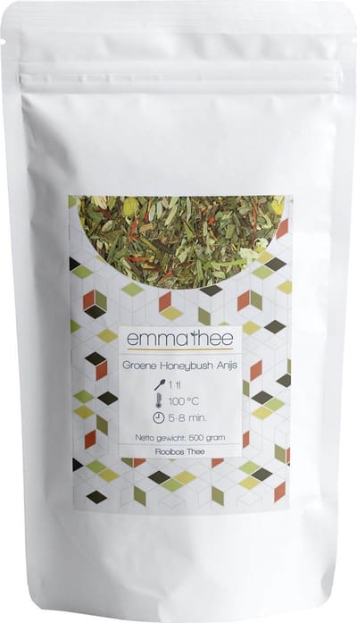 Groene Honeybush Anijs 500 Gram - Losse Thee - Puur & Natuurlijk - Zacht & Anijsachtig