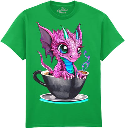Draak Black Coffee Dragon The Coloured House T-shirt M
