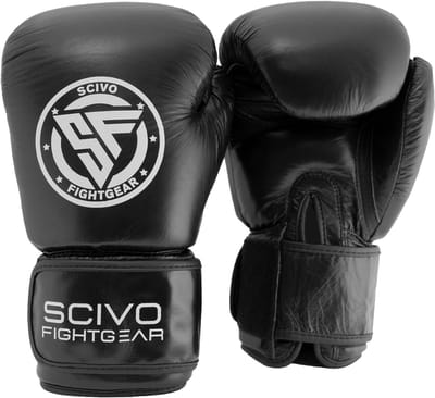 Full Stack Kickboxing Gloves Leather (12OZ)