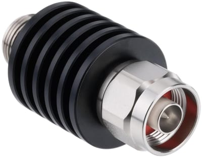 RF Verzwakker - Signaal Demper - Signaal Conditionering - Hoge Nauwkeurigheid - 5W 50 Ohm - Zilverkleurig