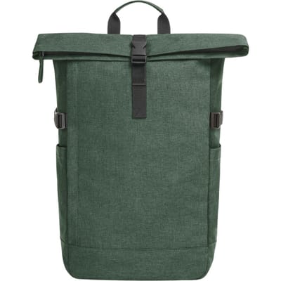 Halfar Cirkel rugzak van gerecycled polyester (Groene Melange)