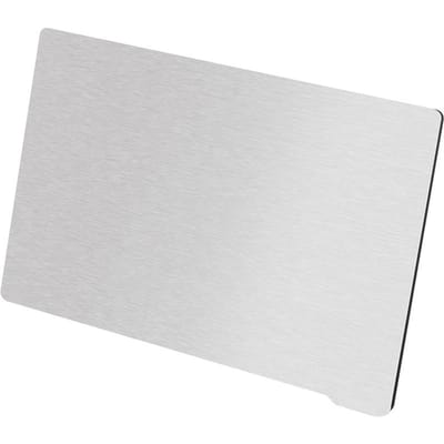 Surface de plaque de construction flexible, plate-forme en acier à ressort, tôle d'acier à ressort avec Base magnétique 196x126mm argenté