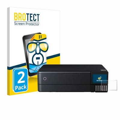 BROTECT - Screenprotector voor Epson EcoTank ET-8550 - Folie Beschermfolie transparant 2 Stuks