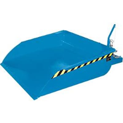 Bauer vorkheftruckbak BSI 50, kabelontgrendeling, L 1810 × B 1330 × H 710 mm, 0,5 m³, tot 750 kg, gelakt staal, lichtblauw