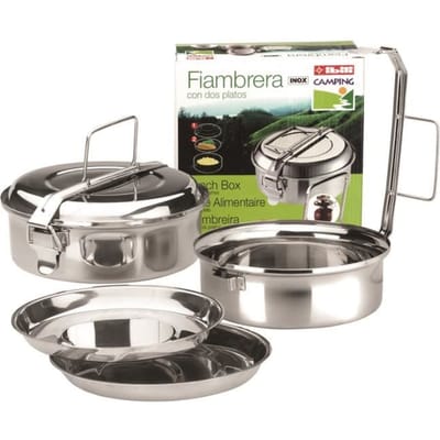 Boîte alimentaire - Ibili - 720618 - Inox - 18 cm - Couvercle inox - Lave-vaisselle