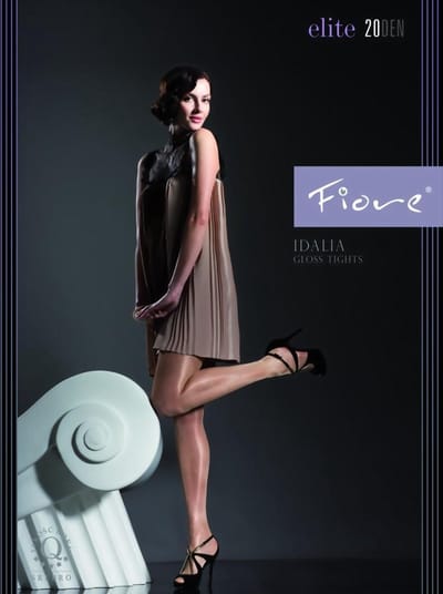 Fiore Idalia glanspanty 20 den maat S grijs