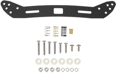 Dailygoods- Carbon Front Stay Set 2mm - Compatibel met Mini 4WD - Koolstofvezel - Verbeterde stabiliteit - Racing Upgrade - Lichtgewicht prestaties - Mini 4wd Onderdelen