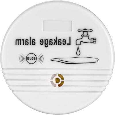 Water Detector Alarm - Leksensor Apparaat - Wateroverlast Voorkomen - Automatische Bediening - 9 cm Diameter - Wit