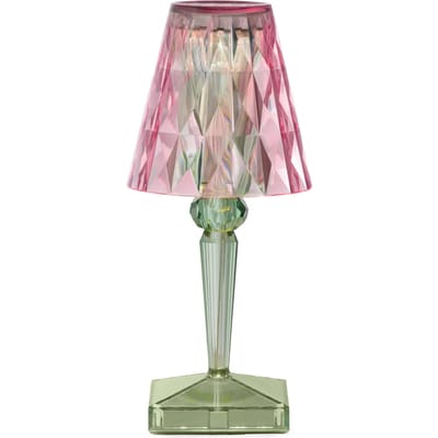 Kartell Battery Tafellamp - pastel pink/mint green