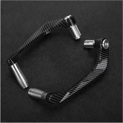 Motorfiets Handbeschermers - Stuurbescherming Hendels - Bescherming Tijdens Rijden - CNC Aluminium Legering - 22mm Stuur - Zilver