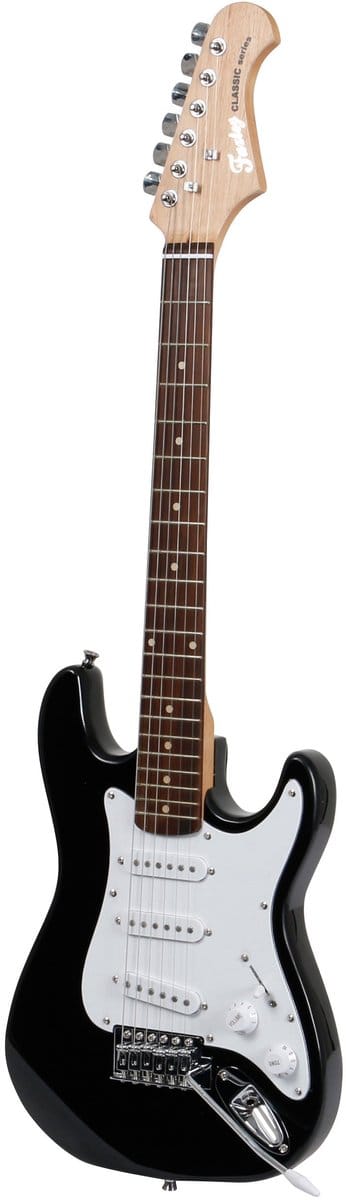 Elektrische gitaar 3/4 - Met gratis lessen - Fazley FST034 - Zwart