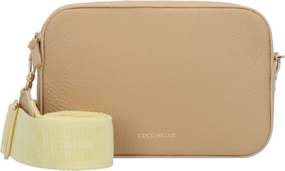 Coccinelle Kleine Crossbodytas / Schoudertas Dames - Leer - Tebe - Beige