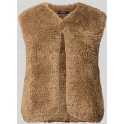 Regular fit bodywarmer van imitatiebont
