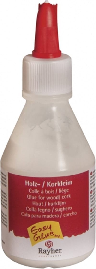 Rayher Hobby Hout en kurklijm - Tube van 100 ml - wit - met een spateltje in de dop - waterbasis - vele ondergronden