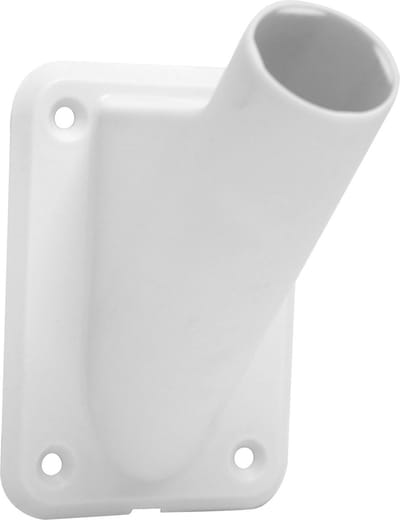 ASF Fischer Vlaggenstokhouder - wit - kunststof - diameter vlaggenstok 30 mm